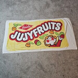 Vintage Jujyfruits Beach Towel Advertising RA Briggs 28.5"x55"
